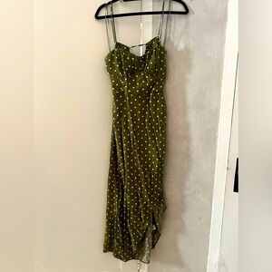 Zara Green Polka Dot dress